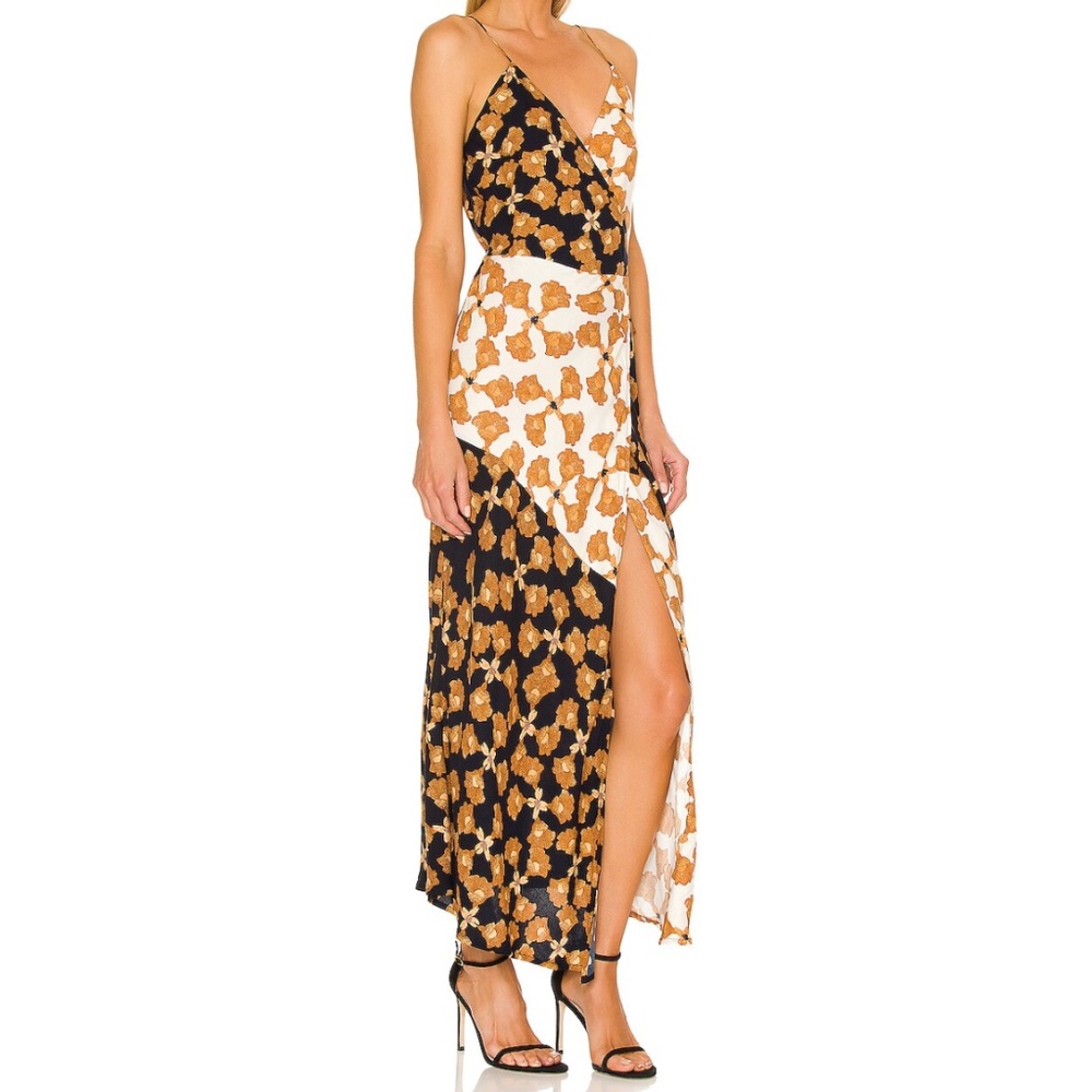 MINKPINK Nour Cami Wrap Midi Dress | Sz S - Picture 2 of 4
